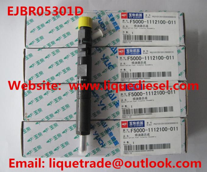 Inyector común original EJBR05301D del carril de EJBR05301D para YUCHAI F50001112100011