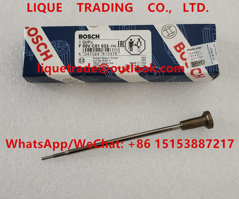 CHINA Válvula común F00VC01033, F 00V C01 033 del inyector del carril de BOSCH para 0445110279 0445110283 0445110186 proveedor