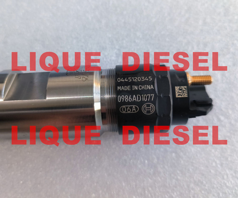 Inyector común 0445120345 del carril de BOSCH 0 445 120 345 0445 120 345 0986AD1077 0 986 AD1 077 proveedor