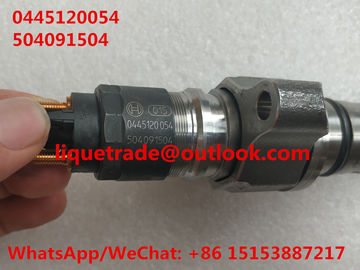 Inyector común 0445120054, 0 445 120 054, 0445 120 054 del carril de BOSCH para IVECO 504091504, CASO NUEVA HOLANDA 2855491 proveedor