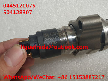 Inyector común 0445120075, 0 445 120 075 del carril de BOSCH para IVECO 504128307, CASO NUEVA HOLANDA 2855135 proveedor