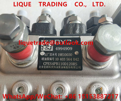 Surtidor de gasolina de CUMMINS 4994909 BYC 4994909, 10 403 564 042, 10403564042, CPES4PB110D120RS proveedor