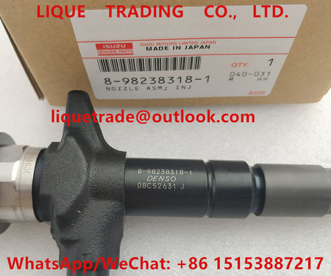 Inyector común del carril de DENSO 8-98238318-1, 8982383181, 8-98238318-0, 8982383180 para ISUZU 98238318 proveedor