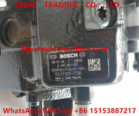 Surtidor de gasolina común del carril de BOSCH 0445020023, 0 445 020 023, 51.11103-7738, 51,111037738, 51111037738 proveedor