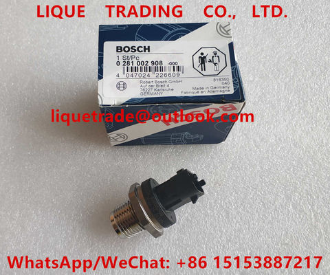 Sensor común 0281002908, 0 281 002 908 de la presión del carril de BOSCH para FIAT 55190763, 55195077 proveedor