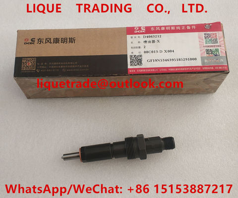 Inyector común 4063212 del carril del INYECTOR 4063212 de CUMMINS auténtico y nuevo proveedor