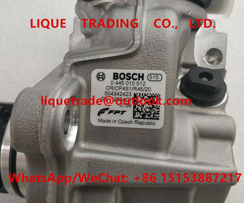 Surtidor de gasolina auténtico de BOSCH 0445010512, 0 445 010 512, 0445 010 512, 504342423, CR/CP4S1/R45/20 proveedor