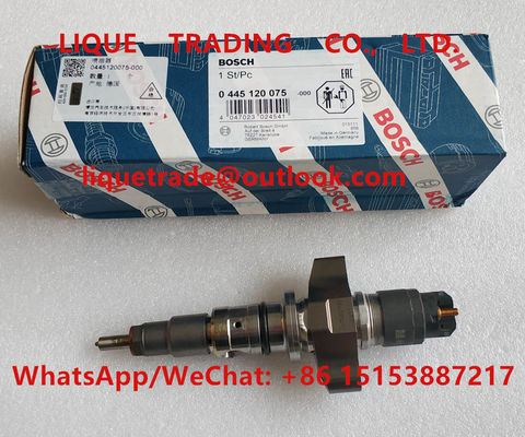 Inyector común 0445120075, 0 445 120 075 del carril de BOSCH para IVECO 504128307, 5801382396, CASO NUEVA HOLANDA 2855135 proveedor